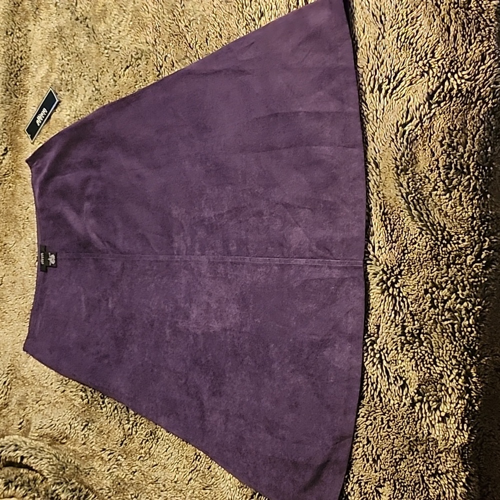 Allison Morgan faux suede skirt